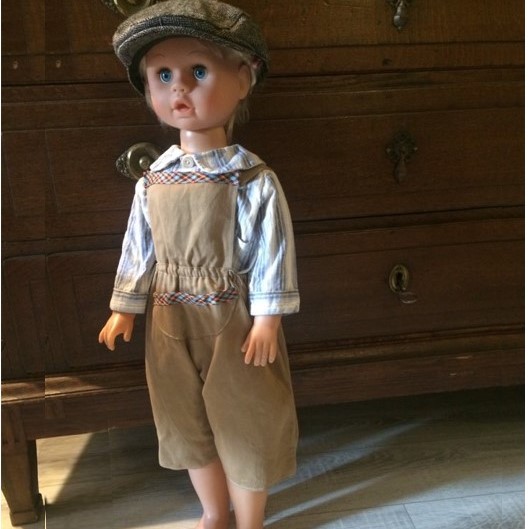 BT101 lysebrune overalls
