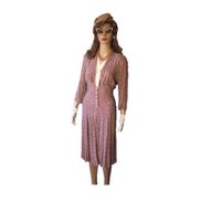 DK190 Lyserød kjole fra 40erne