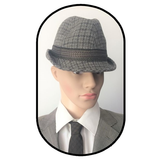 HH35 Trilby i ternet uld. Ventilations foret. Str 57 - 175 KR